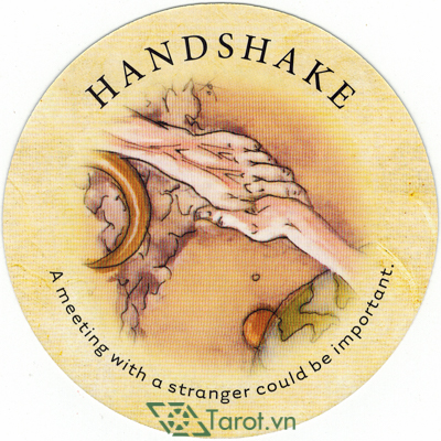 91. Handshake - Tea Leaf Fortune Cards