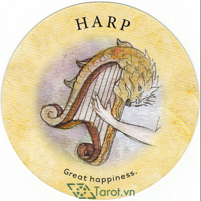 92. Harp - Tea Leaf Fortune Cards