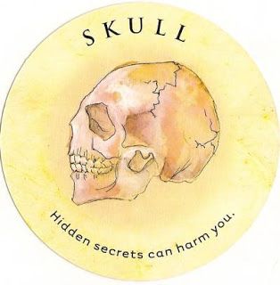 143. Skull - Tea Leaf Fortune Cards