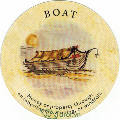 16. Boat - Tea Leaf Fortune Cards