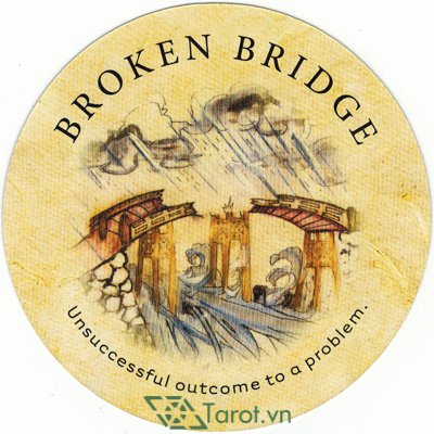 24. Broken Bridge - Tea Leaf Fortune Cards