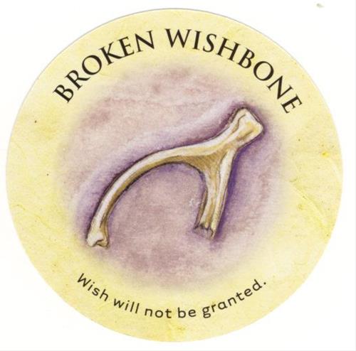 26. Broken Wishbone - Tea Leaf Fortune Cards