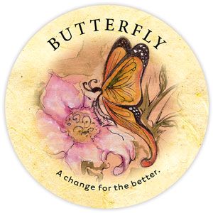 29. Butterfly - Tea Leaf Fortune Cards