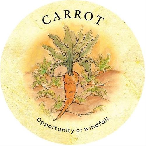 34 Carrot - Tea Leaf Fortune Cards