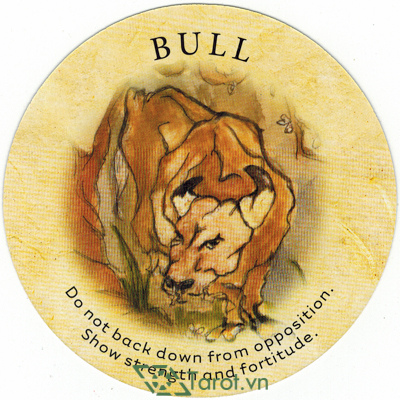 28. Bull- Tea Leaf Fortune Cards