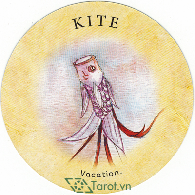 103. Kite - Tea Leaf Fortune Cards