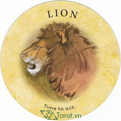 109. Lion - Tea Leaf Fortune Cards