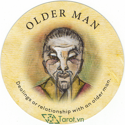 120. Older Man- Tea Leaf Fortune Cards