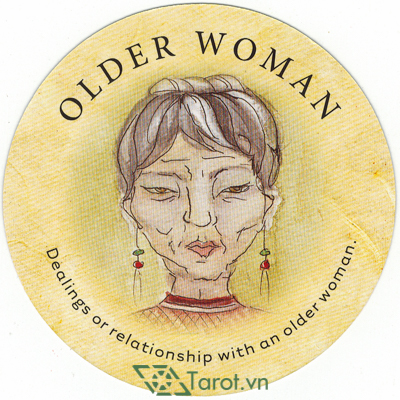 121. Older Woman - Tea Leaf Fortune Cards