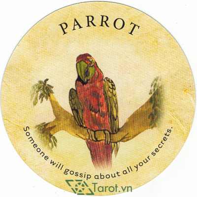 124. Parrot - Tea Leaf Fortune Cards