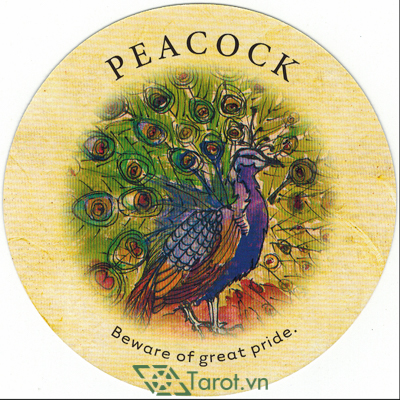 125. Peacock - Tea Leaf Fortune Cards