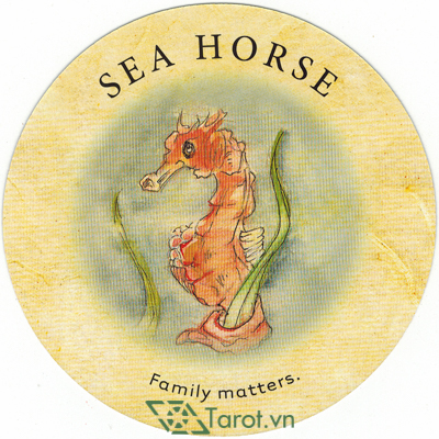 140. Sea Horse- Tea Leaf Fortune Cards