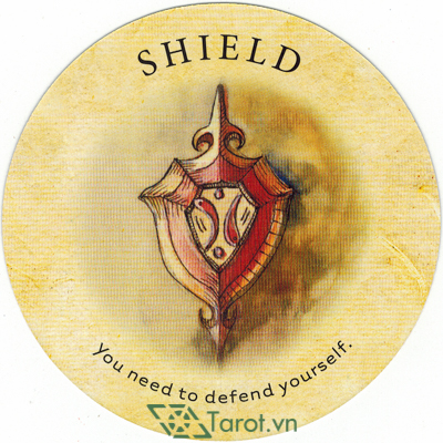 142. Shield  - Tea Leaf Fortune Cards