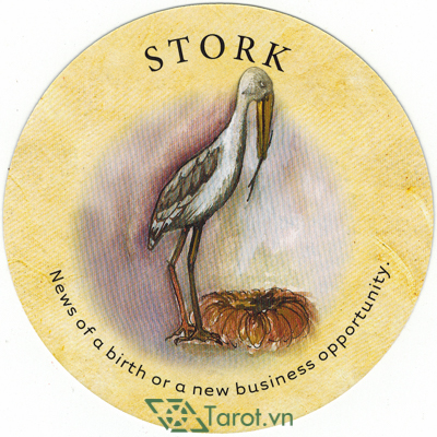 147. Stork - Tea Leaf Fortune Cards