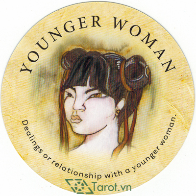 182. Younger Woman - Tea Leaf Fortune Cards