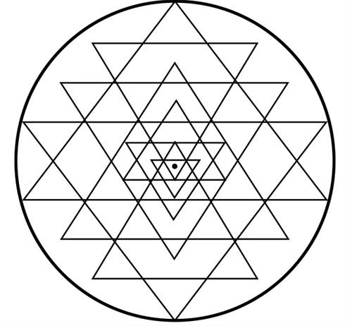 Bieu tuong Sri Yantra