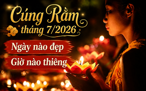 Cúng Rằm tháng 7 năm 2026 ngày nào đẹp? Cung Ram thang 7 nam 2026 ngay nao dep?