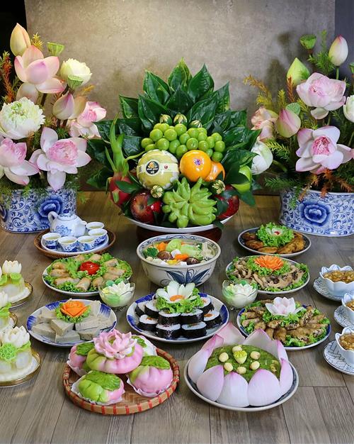 Mâm cỗ cúng Rằm tháng 7 năm 2026 Mam co cung Ram thang 7 nam 2026